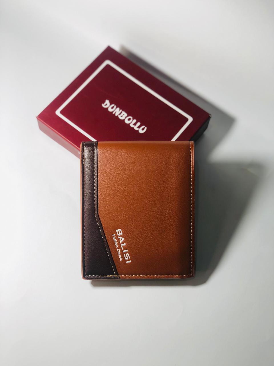 BALISI Fashion Classic Men's Dual-Tone Leather Wallet