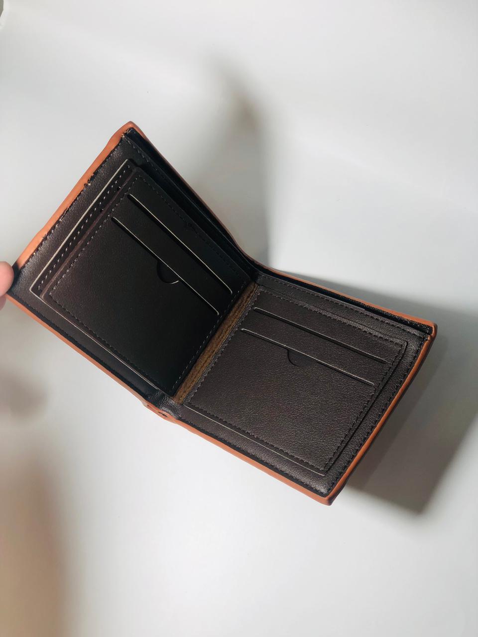 BALISI Fashion Classic Men's Dual-Tone Leather Wallet